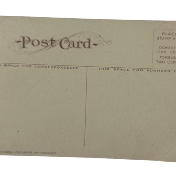 Vtg 1910s Postcard Light House Point Loma, San Diego CA Unposted Divided Back - Picture 2 of 2